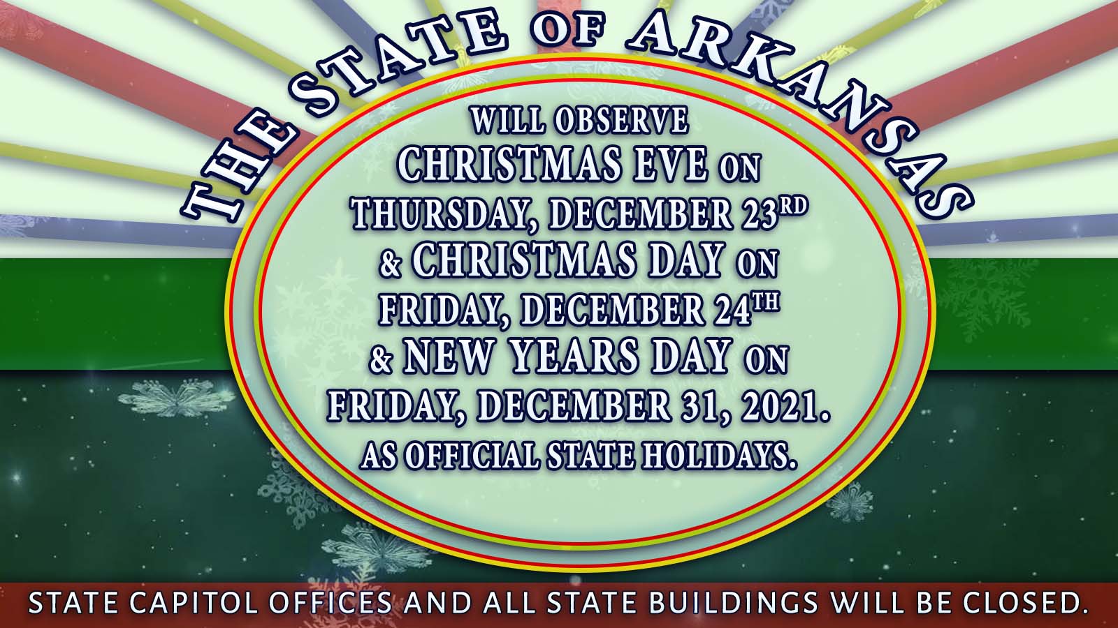Christmas Eve and Christmas Day 2021 Arkansas House of Representatives